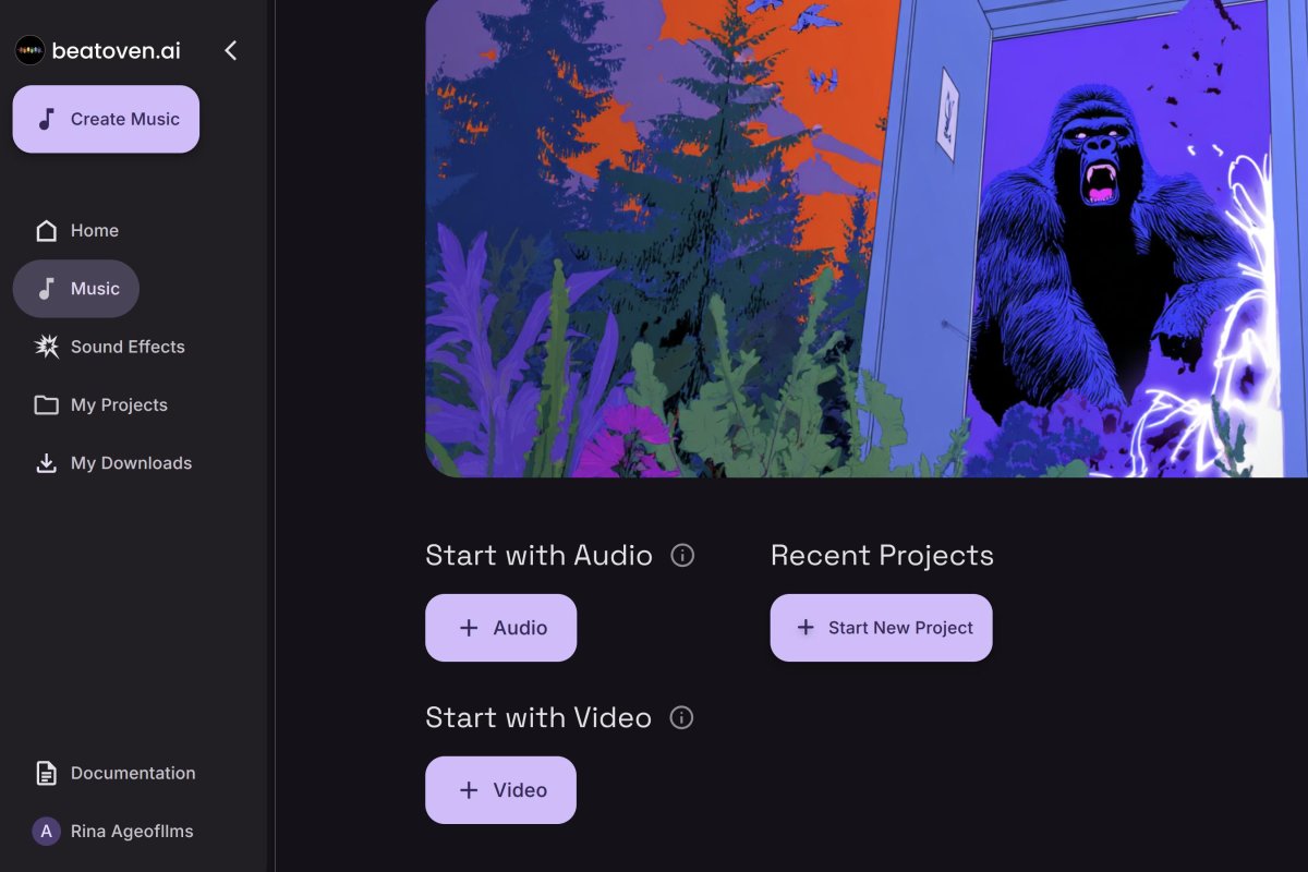 Beatoven.ai screenshot 2