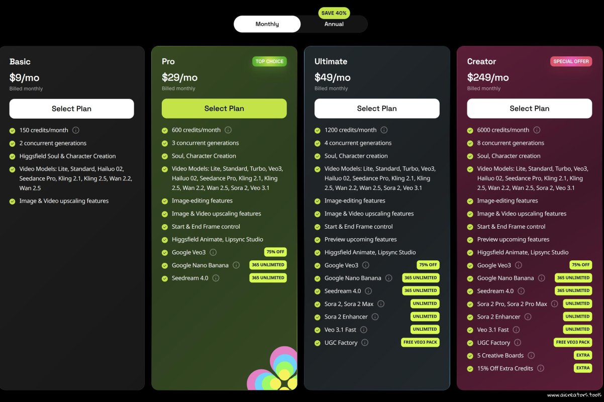 Higgsfield AI screenshot 2
