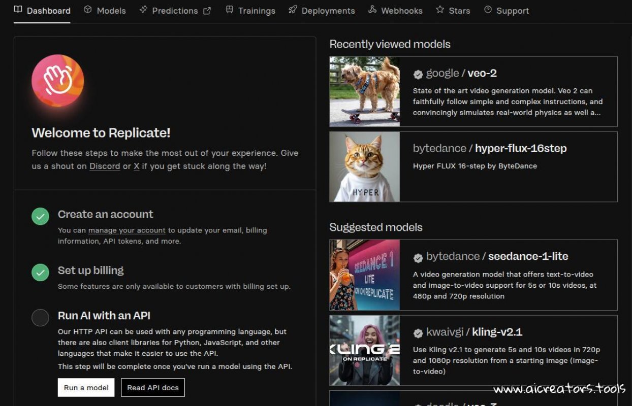 Replicate screenshot 1