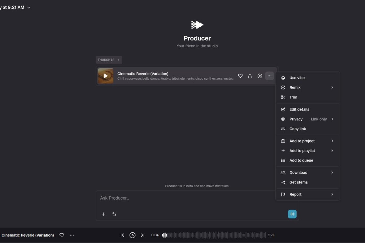 Producer.ai (Riffusion) screenshot 3