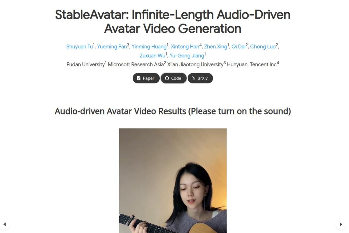 StableAvatar screenshot 1