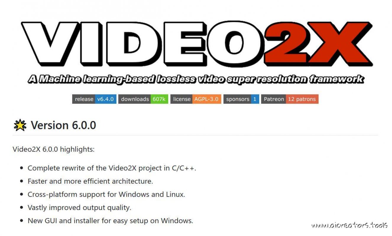 Video2X screenshot 1