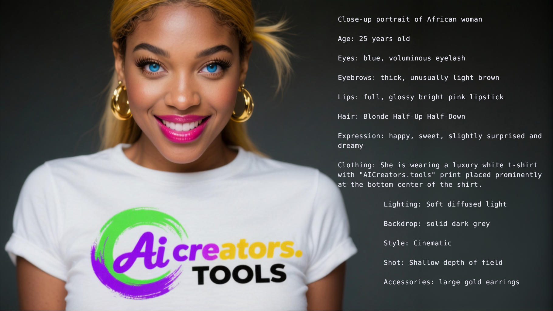 Portrait prompt builder example